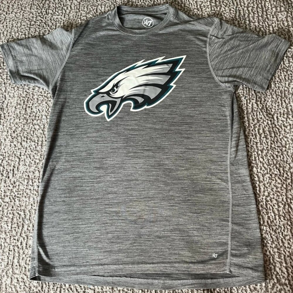 Philadelphia Eagles ’47 Brand Performance T-Shirt Men’s Small Gray NFL